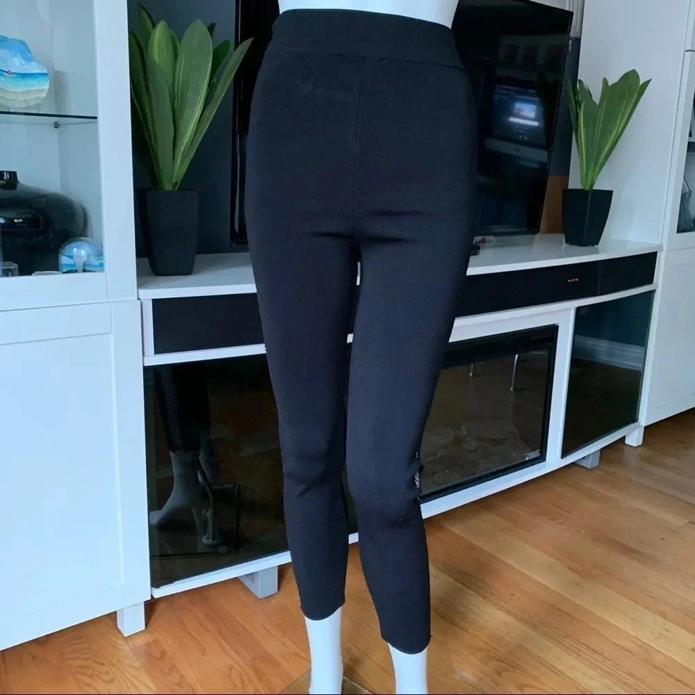 **NEW ZARA Knit Side Fishnet High Rise Leggings - Picture 2 of 8
